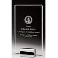 Medium Crystal Plaque Award w/ Metal Base